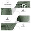 Men's Multi Pocket Cargo Shorts with Drawstring Waist Lightweight Breathable Beach Workwear Shorts for Outdoor Activities