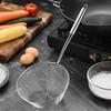 Stainless Steel Deep Skimmer with Wire Mesh Heavy-Duty Slotted Spoon for Frying Dumplings Noodles Rust-Proof Dishwasher Safe Essential Kitchen Tool