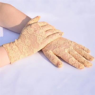 קיץ אלגנטי כפפות תחרה קצרות כפפות הגנה מפני שמש כפפות חוץ נהיגה ריקוד חתונה