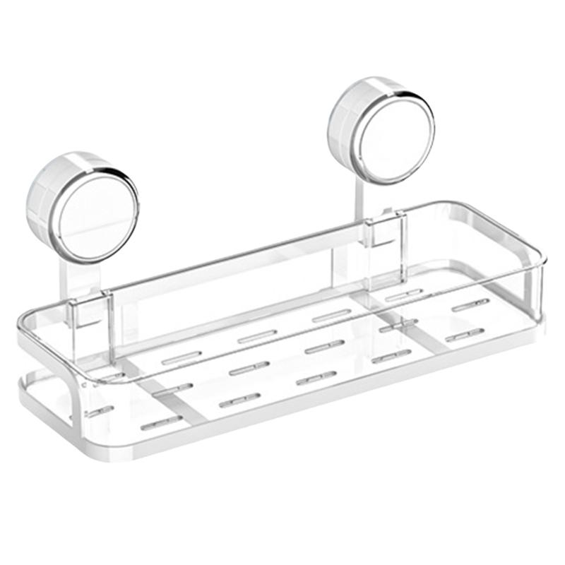

Suction Cup Storage Shelf For Bathroom Wasy Installation Bathroom Organizers Storage Rack Suitable For All Smooth Walls