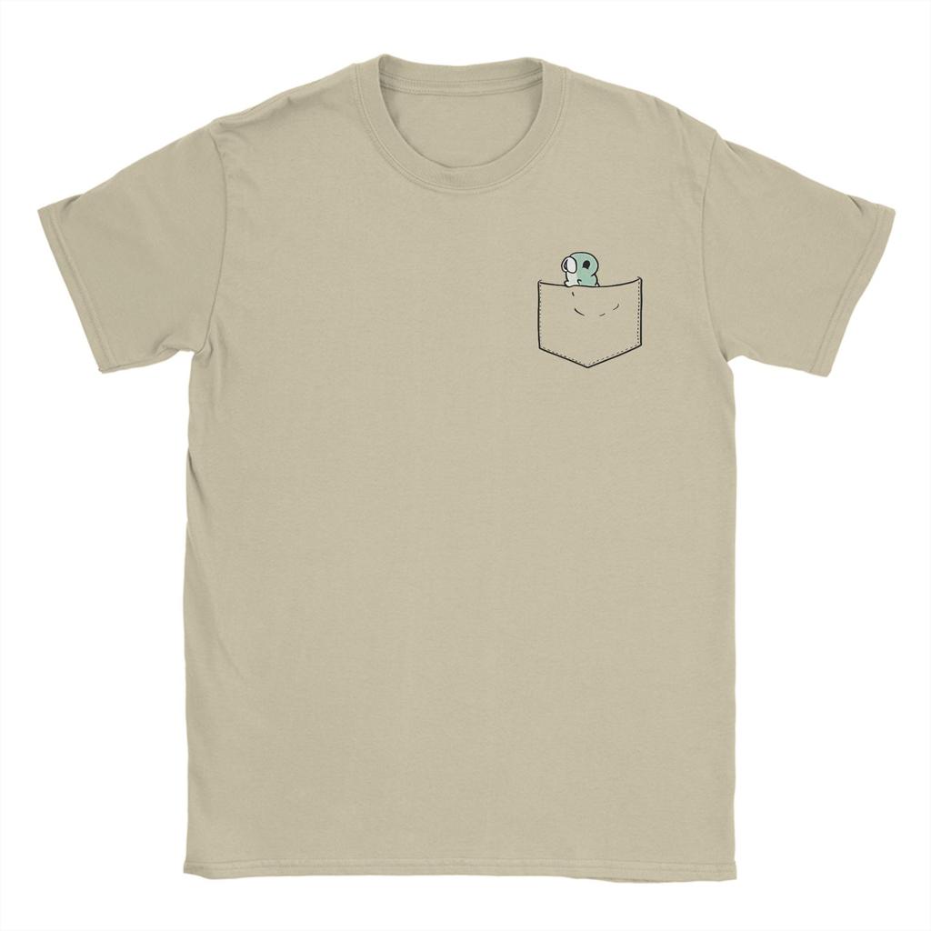 Men's T-Shirt Pocket Grub Hollow Knight Silksong Vintage 100% Cotton Tees Short Sleeve T Shirt Crewneck Clothes Birthday Present