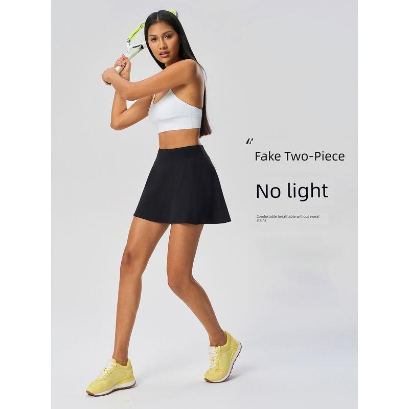 Lu Same Sports Skirt for Women 2025 New Arrival Ice Quick-Drying with Lining Fake Two-Piece Tennis Skirt Yoga Skirt