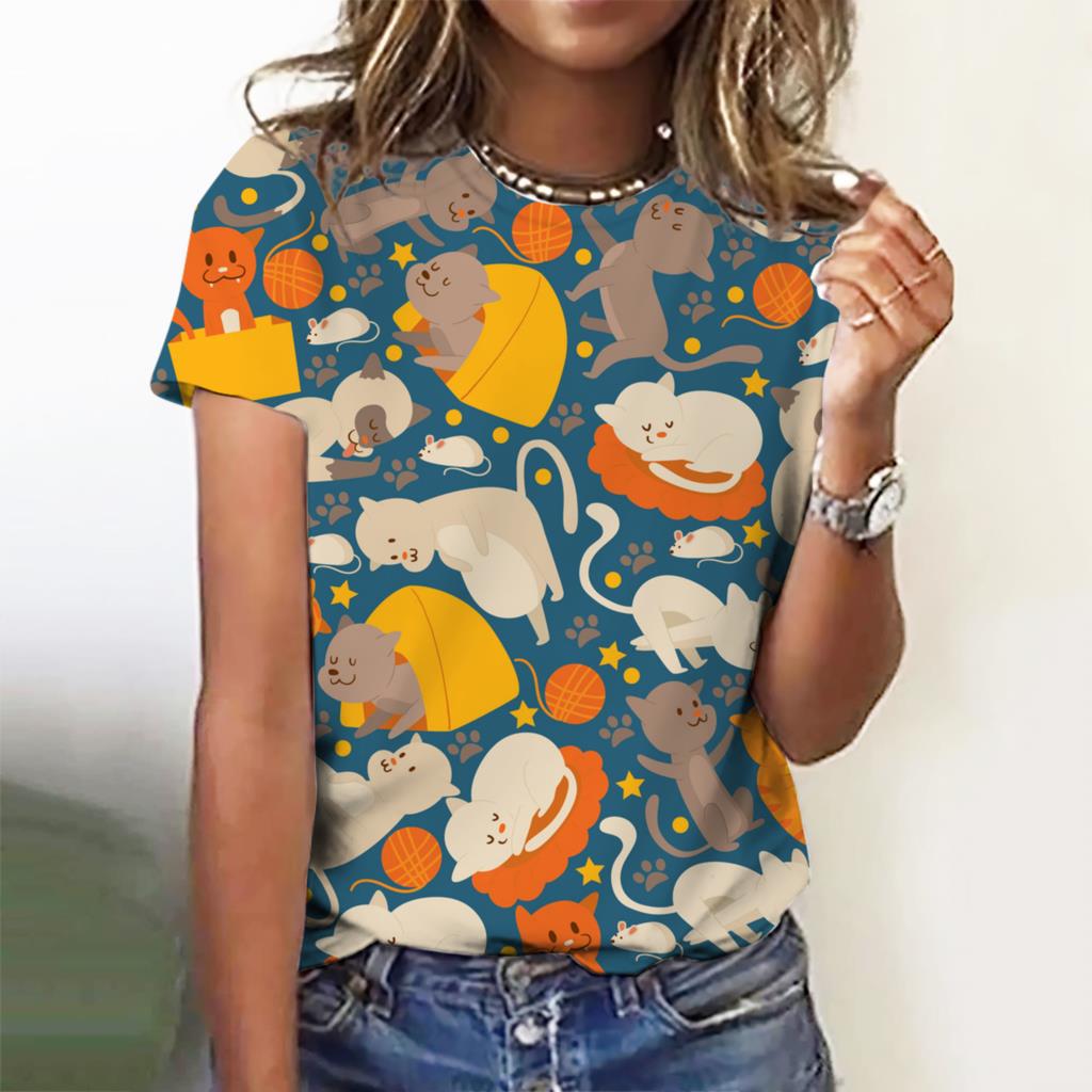 Fashion Women's T-shirt with Halloween Pumpkin Collection  Graphic 3D Printed   Summer Oversized Polyester Fiber Clothing