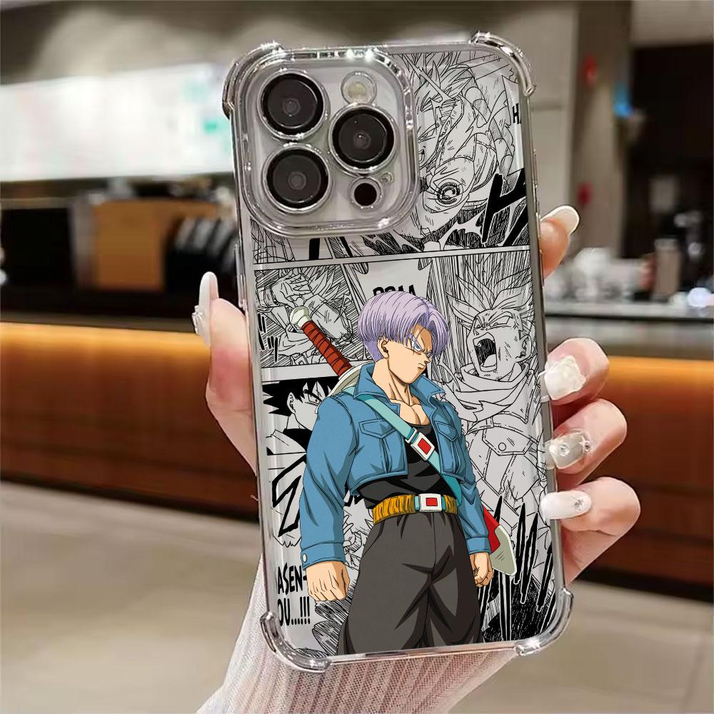 Dragons Balls Z Trunks Brief Phone Case for iPhone 11 13 15 16 17 Pro Max 14 Plus 17Air 16E 13 Pro 12 Mini 11 17Pro Clear Cover
