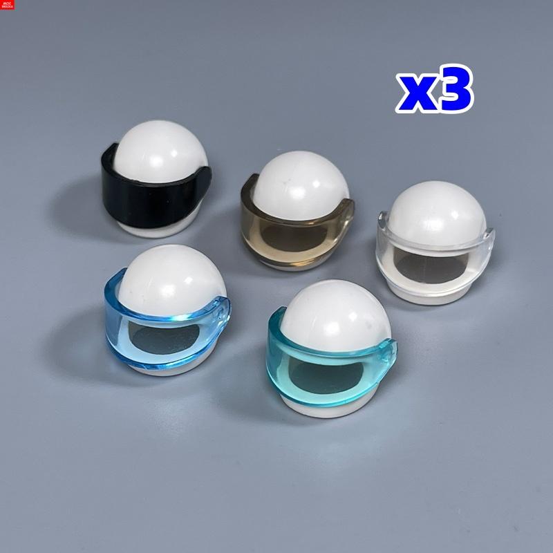 

MOC Bricks 30006 30124 88415 2446 2447 Motorcycle Helmet Visor Action Figure Wear Building Blocks Toy Children Present