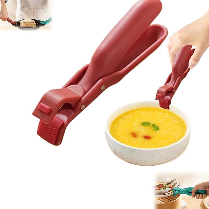 Multi-Purpose Anti-Scald Bowl Holder Clip for Kitchen Anti-Scalding Hot Plate Tongs Bowl Clips Silicone Non-Slip Heat Insulation Clip