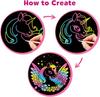 Montessori Scratch Painting Note Scratch Art Paper DIY Children Magic Rainbow Scraping Drawing Art Paper Notepad Stationery Toys