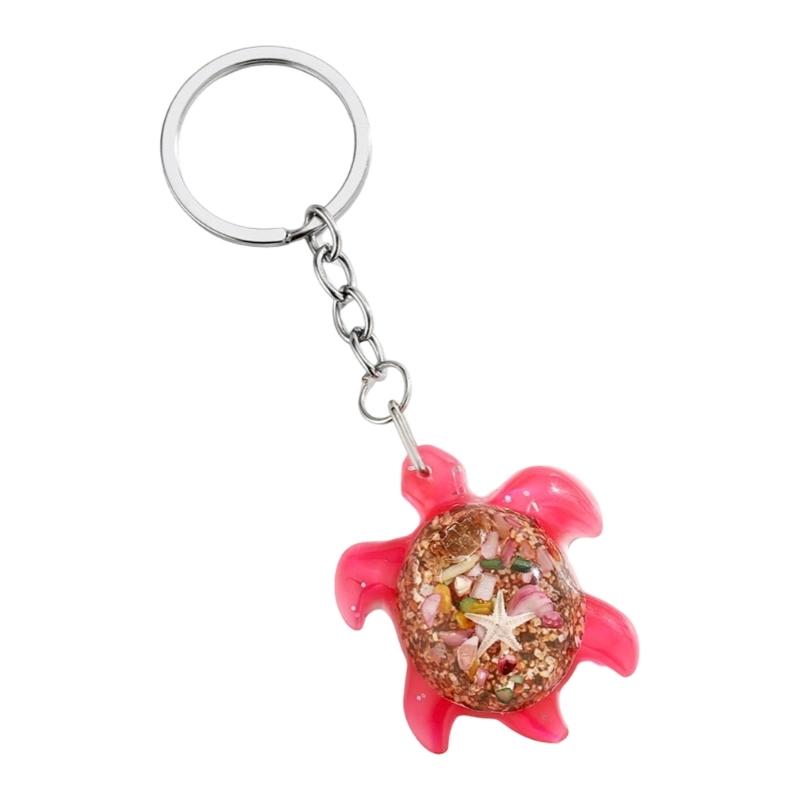Lovely Turtles Keychain Resin Animal Charm for Women Girls Gift Bags Backpacks Phone Accessory