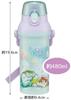 Skater (PSB5SANAG-A) Water Bottle, 480ml, Ariel Design, for Girls, Plastic, Made in Japan