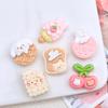 5 Stück Glänzende Katzenkekse Serie Harz Flache Rückseite Cabochons Exquisit für Haarspange DIY Schmuck Basteln Dekoration Trend Zubehör