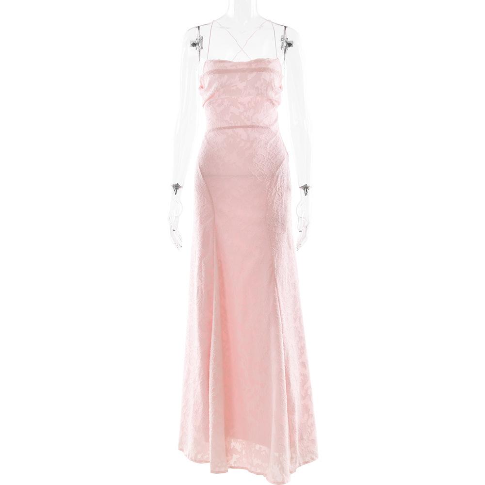 eBay's New Banquet Style Evening Dress Dress, Sexy Spice Girl Halter Strap Temperament Dress