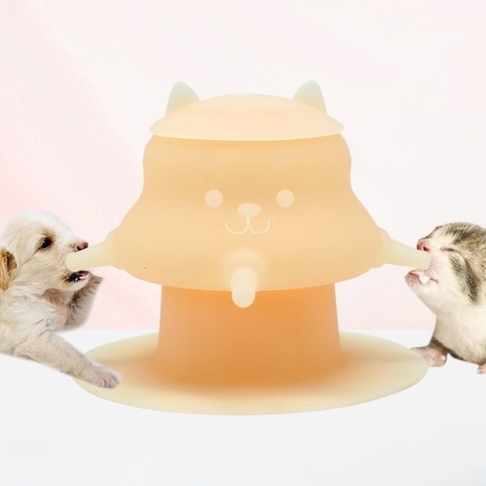 Nipple Suction Cup Base Puppy Milk Feeder Cat Food Dispenser Dog Cat Food Bowl  for Puppy Kitten