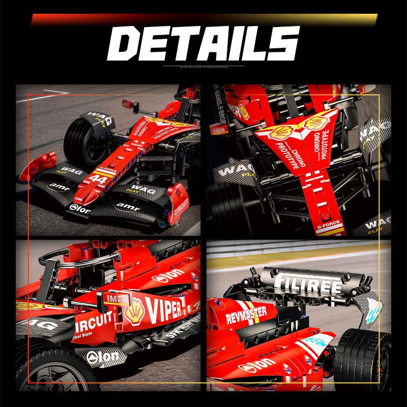 MG56-9 F1 Formula Racing Car Electric Building Blocks Toy Model