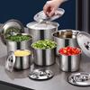 12cm Commercial Extra Thick Stainless Steel Seasoning Pot with Lid