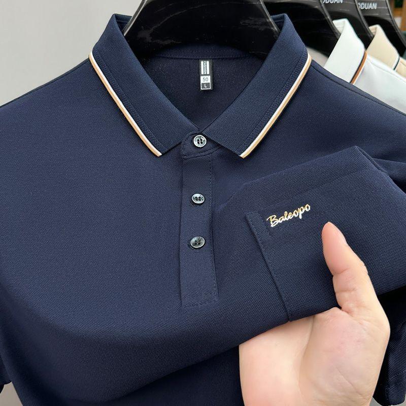 Nuova Polo da Taschino Originale per Outfit Estivo da Papà Maglietta a Maniche Corte da Uomo Casual con Colletto Business a Mezza Manica Uomo