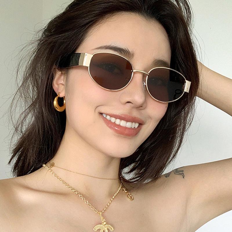 Popular Fashion Small Rectangle Women Luxury Sunglasses Designer Vintage Punk Men Shades UV400 Protection