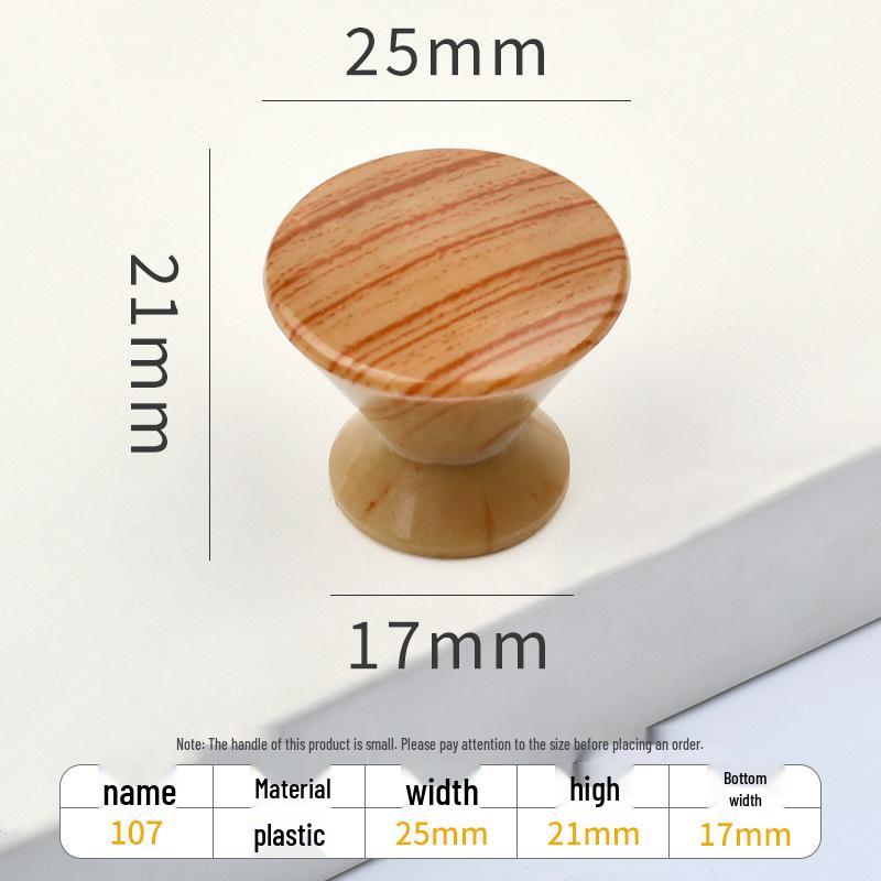 Cup-Shaped Imitation Wood Grain ABS Plastic Cabinet Handle