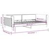 VidaXL Lit de repos bleu 100x200 cm velours 354250