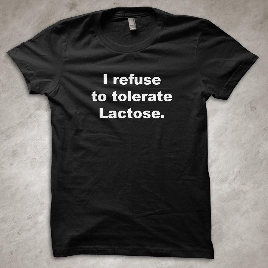 Я отказываюсь терпеть Лактозу - Футболка XL