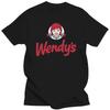 Wendys Fast Food Restaurant Logo Men'S T Shirt Fast Food Logo Men'S Restaurant Wendys O Neck T-shirts Summer Tshirt