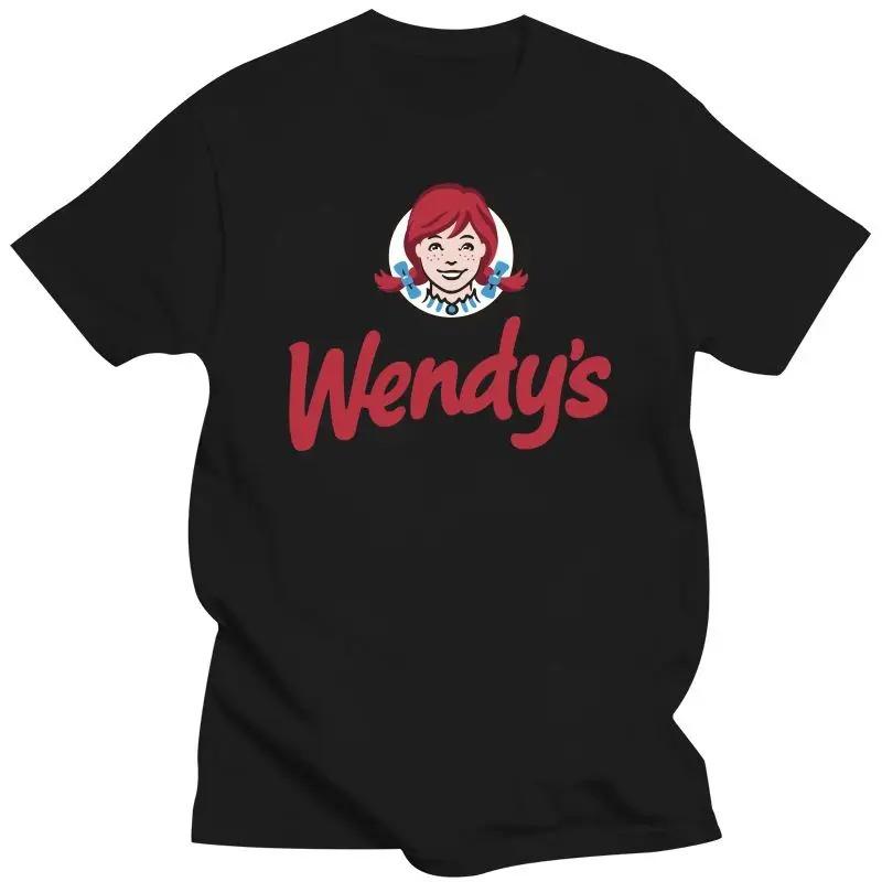 Wendys Fast Food Restaurant Logo Men'S T Shirt Fast Food Logo Men'S Restaurant Wendys O Neck T-shirts Summer Tshirt