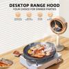 Desktop Range Hood for Kitchen USB Charging Exhaust Fan Hood Adjustable Suction Absorbs Oil Air Blower Extractor for Indoor BBQ
