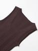 2025 Spring Women's European & American Style Ribbed Sleeveless Knitted Top