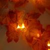 LED Light String Simulation Maple Leaf Thanksgiving Vine Atmosphere Decoration Arrangement Colorful Light String