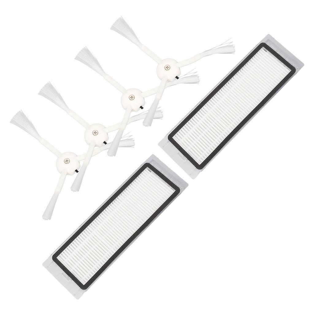 Vacuum Filter Side Brush Set Effective Cleanup Optimum Performance Long Life ABS Rubber for S50 S51