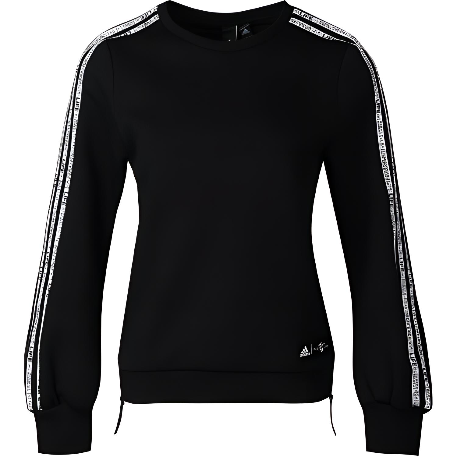 Adidas Cny Comfortable Casual Round Neck Versatile Long Sleeve Sweatshirt Women sweatshirt Black EA2098 S