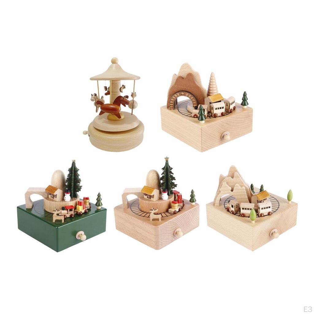 Musical Boxes Play Melody for Friend Desktop Ornament Valentine' Home Collectible