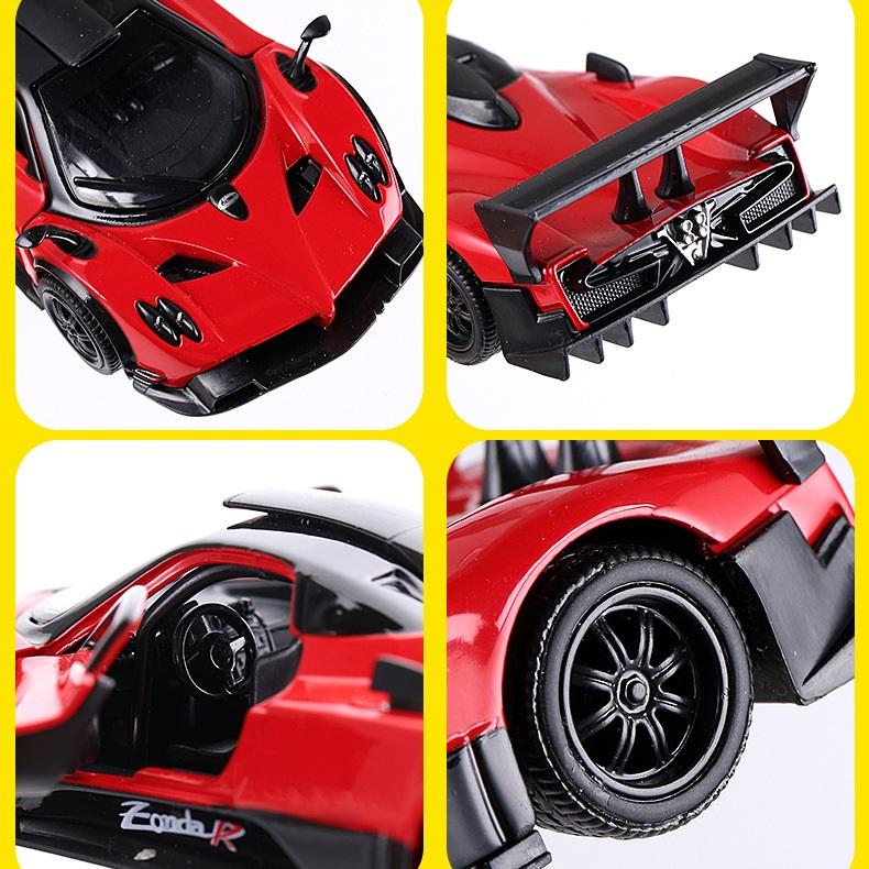 Pagani Zonda R Supercar 5 Inch Metal Car Simulation Diecast & Toy Vehicle RMZ City 1:36 Alloy Model Pull Back Car