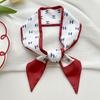 Long silk scarf, high-end new versatile hair tie streamer, atmosphere ribbon, spring and summer decorative scarf, tied bag streamer