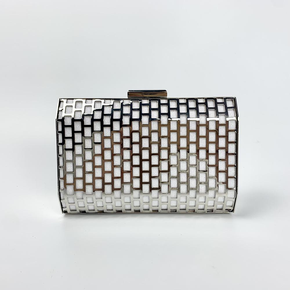 Dinner bag New personalized fashion celebrity clutch bag, portable party party clutch bag белый