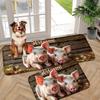 1Pcs Anti Fatigue Kitchen Rugs,  Charming Pig Print Waterproof Non-Slip Thick Cushioned Kitchen Mat Heavy Duty Comfort Standing Mat for Kitchen