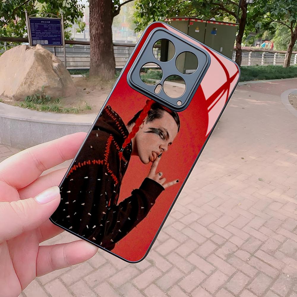Yungblud Strawberry Lip Phone Case for Xiaomi Redmi Note 14 13 12 14c 13c 13x A5 A3 A2 Pro Plus Glass Cover