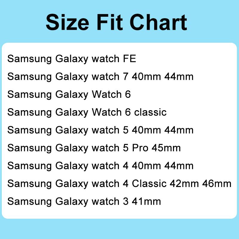No Gaps Silicone Magnetic Band for Samsung Galaxy Watch 7/FE/6/5/4/Classic 40mm 44mm 5Pro Sport Bracelet for Galaxy Watch 6 4 Classic 43/47mm