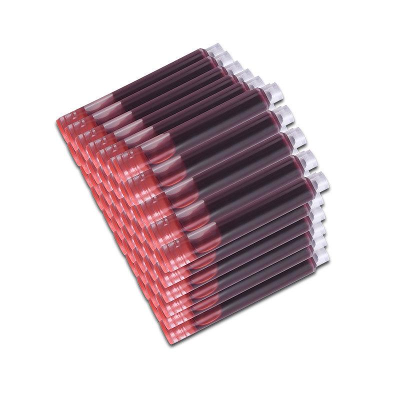 12PCS/Set Colourful Ink Sac Fountain Pen Ink Cartridges Refills Ink 3.4mm Blue Black Refills Drawing School Office Supplies