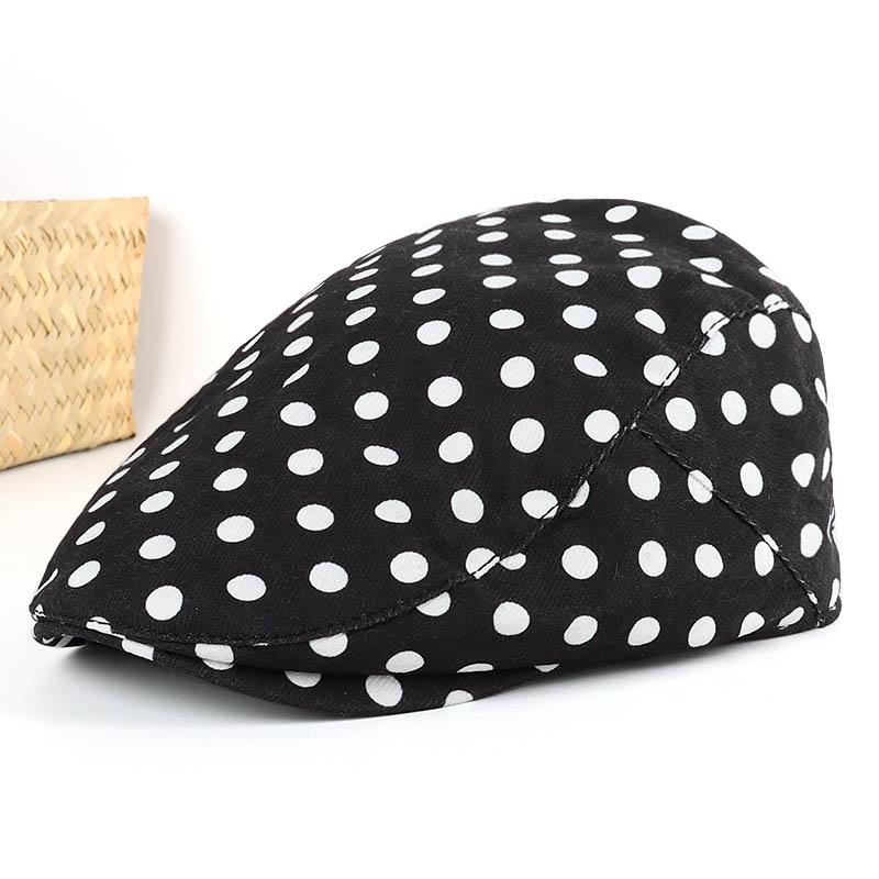 Fashion Beret Korean Dot Leopard Newsboy Cap Women Cotton Boina Mujer 2026 Women's Hat Luxury Vintage Peaky Blinders Flat Hats