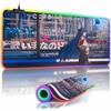 Kawii Anime LED Mousepad HD Print Virtual Idol  Gamers Desk Mat RGB Backlit Non-slip Mouse Pad XXL Keyboard PC Desk Pads