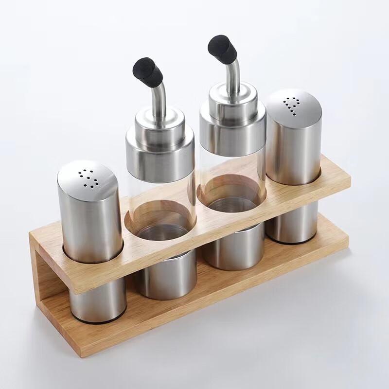 Mailang 4-Piece 304 Stainless Steel Condiment Set