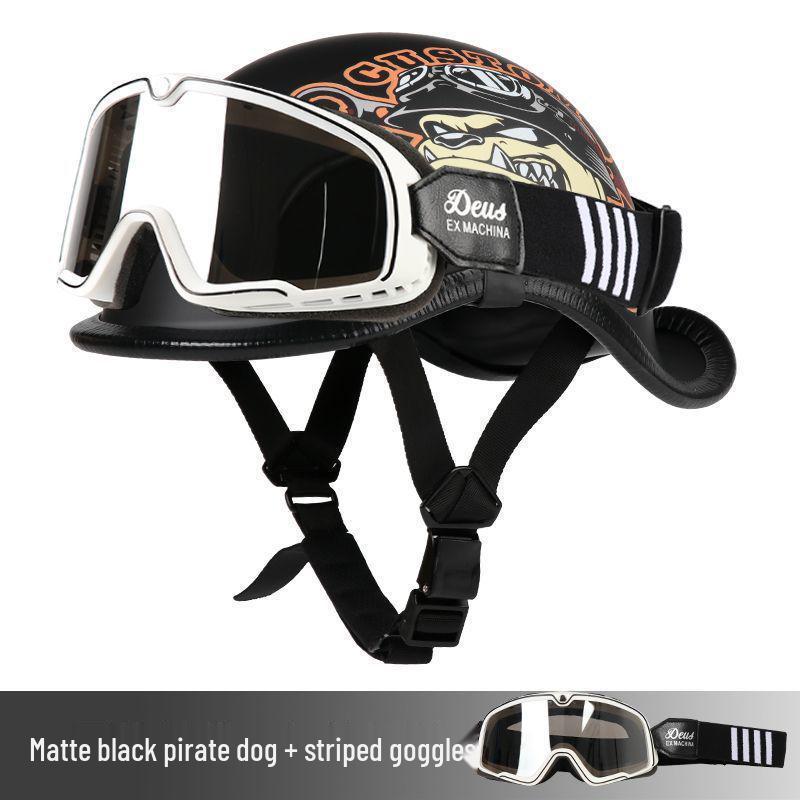 G3F Retro Japanischer Aufgebogener Heckhelm: Herren- & Damen-Cruiser-Helm für Radfahrer