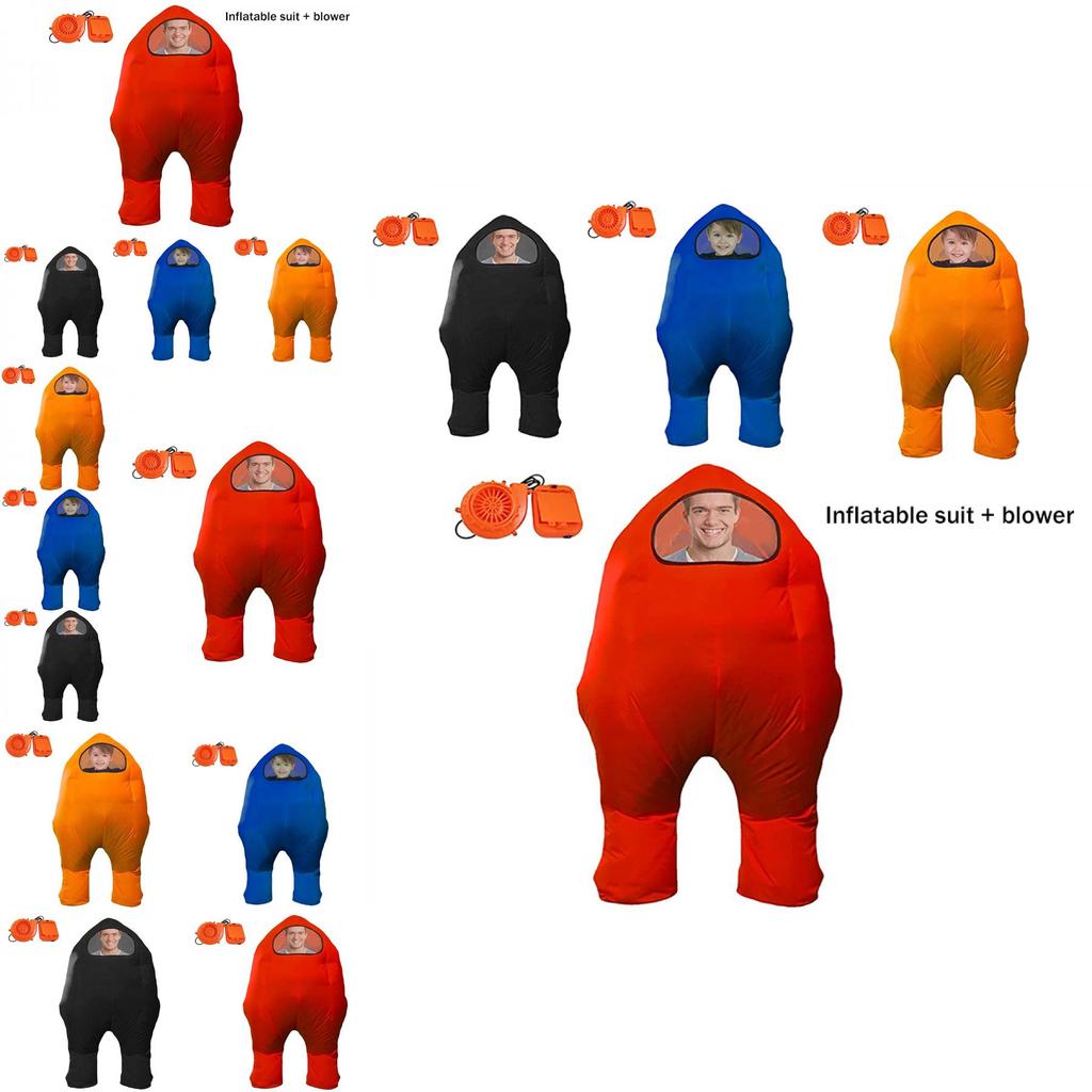 Kostium dmuchany skafander kosmiczny Among Us na cosplay i imprezy Halloween