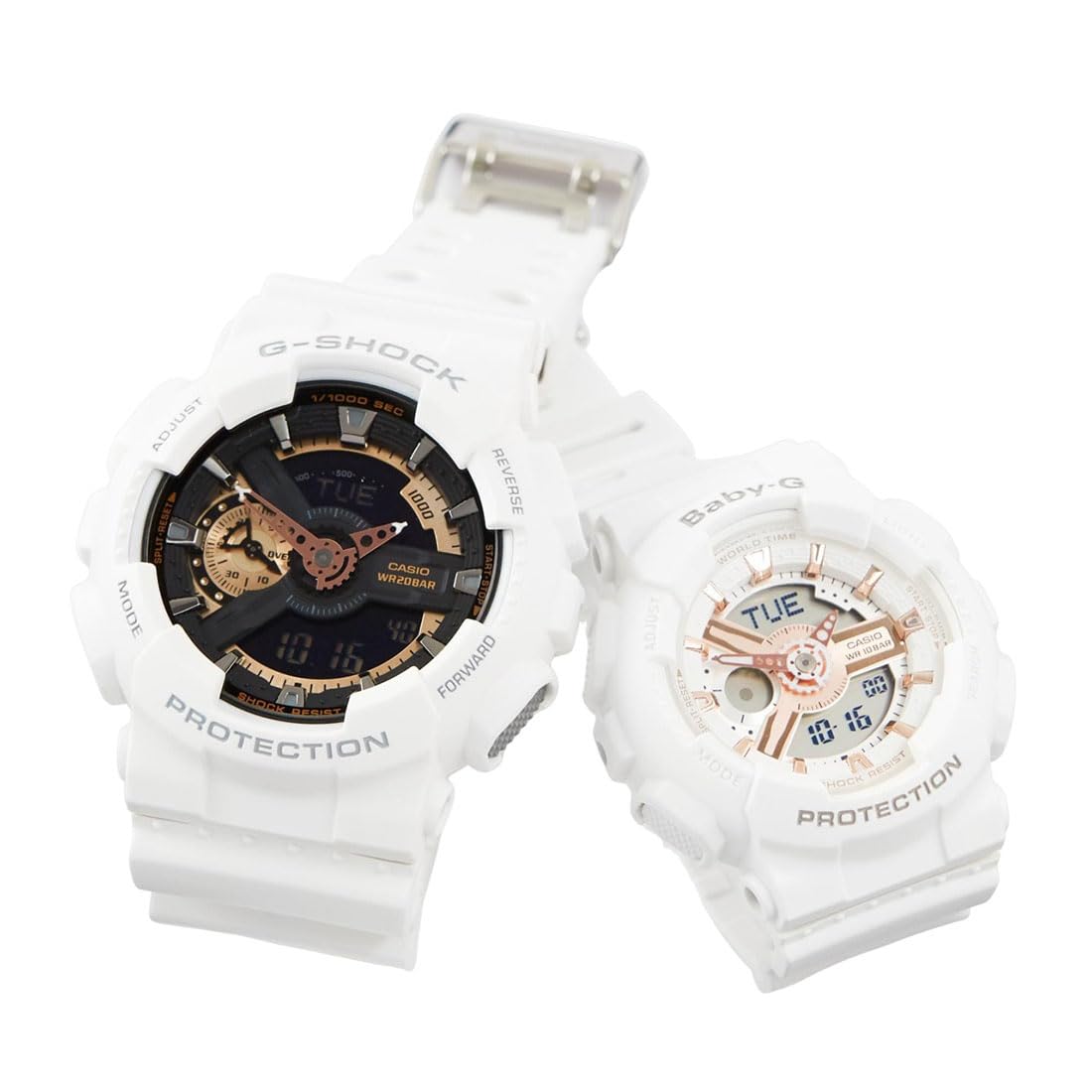 

[Casio] CASIO Pair Watch G-SHOCK G-Shock BABY-G Baby G Ana-Digi Quartz Genuine Pair Case Set of 2 GA-110RG-7AJF BA-110XRG-7AJF Watch