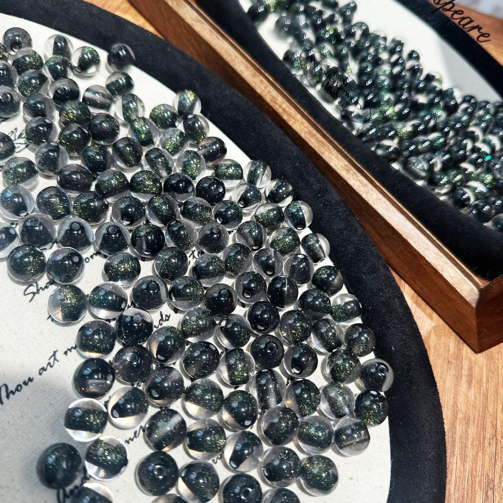 16Mm Soft Heart Filling Dream Starry Sky Fine Flash Cat Eye Resin Loose Beads Handmade DIY Beaded Mobile Phone Chain Accessories