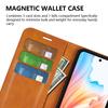 For Oppo A79 5G/A2 5G Case PU Leather Calf Texture Wallet Phone Protector