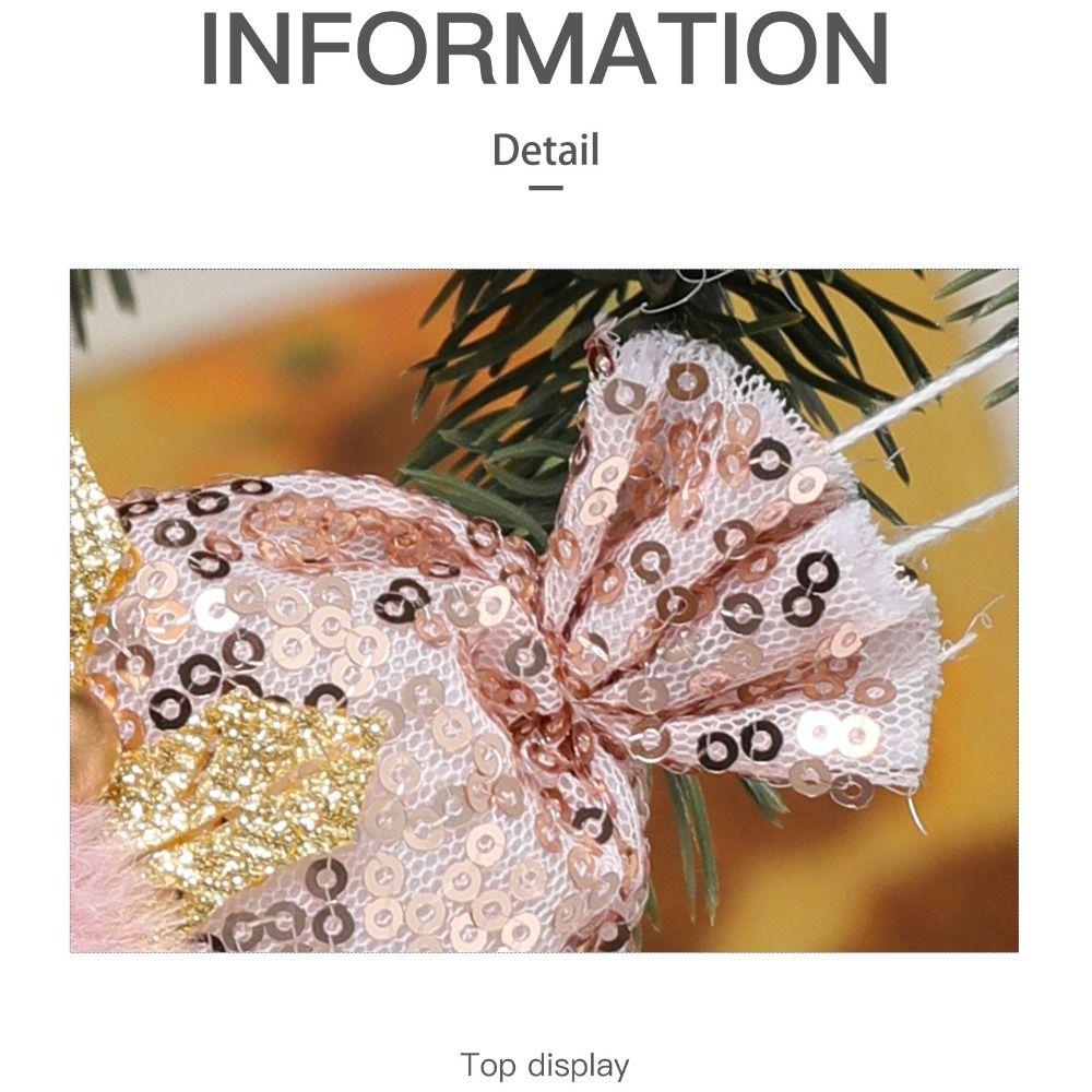 Pink Doll Decoration Plush Tree Hanging Decoration Party Supplies Christmas Tree Pendant Gift