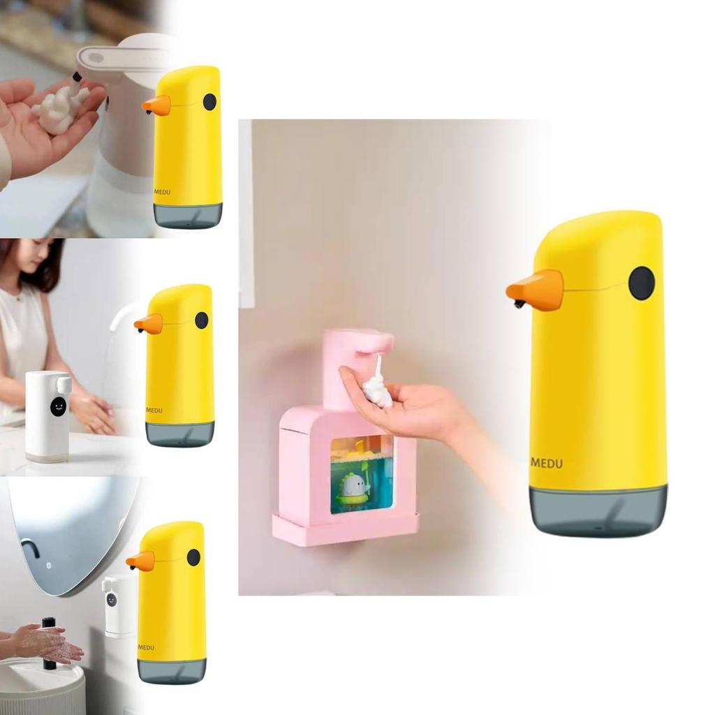 Entzückender Gelber Enten Schaumseifenspender Automatisches Berührungsloses Händewaschgerät Für Kinder