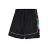 Li Ning x MISTER CARTOON Badfive Basketballshorts Herren Schwarz Himmelblau AAPT611-1