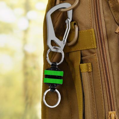 1-4pcs Magnetic Net Release Holder with Carabiner Clip Magnetic Net Keeper Keychain Strong Anti-Drop Fishing Accessories